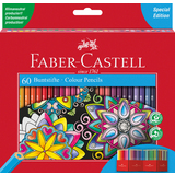 FABER-CASTELL crayons de couleur hexagonaux CASTLE, tui en