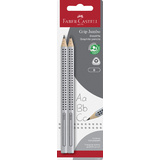 FABER-CASTELL crayon graphite jumbo GRIP, blister de 2