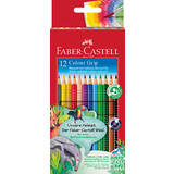FABER-CASTELL crayons de couleur Colour GRIP, tui de 12