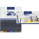 FABER-CASTELL crayons de couleur GOLDFABER, tui en mtal