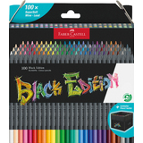 FABER-CASTELL crayon de couleur Black Edition, tui de 100