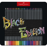 FABER-CASTELL crayon de couleur Black Edition, tui de 24