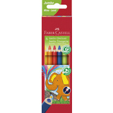 FABER-CASTELL crayons de couleur triangulaire Jumbo, tui 6