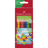 FABER-CASTELL crayons de couleur triangulaires, tui de 12