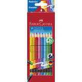 FABER-CASTELL crayons de couleur gommable avec grip, tui
