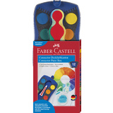 FABER-CASTELL palette de peinture CONNECTOR 12 couleurs bleu