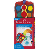 FABER-CASTELL palette de peinture CONNECTOR, 12 couleurs