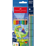 FABER-CASTELL crayon de couleur Colour grip Dino, 10+3