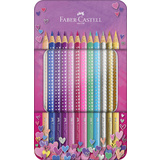 FABER-CASTELL crayons de couleur triangulaires SPARKLE