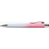 FABER-CASTELL stylo  bille POLY BALL, blanc / rose