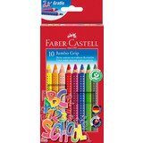 FABER-CASTELL crayon de couleur Jumbo GRIP, tui promo