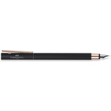 FABER-CASTELL stylo plume neo Slim mtal, noir/rose, F