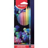 Maped crayon de couleur DEEPSEA PARADISE, tui carton de 12