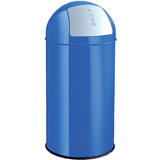 helit poubelle en mtal "the dome", 30 litres, bleu