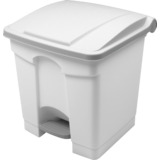 helit poubelle  pdale "the step", 30 litres, blanc/blanc
