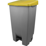 helit poubelle  pdale "the step chief", 120 litres, jaune