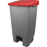 helit poubelle  pdale "the step chief", 120 litres, rouge