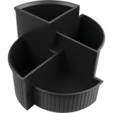 helit pot multifonction Linear, 4 compartiments, noir