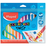 Maped crayon de cire COLOR'PEPS TWIST, 12 en blister