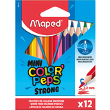 Maped crayon de couleur COLOR'PEPS strong MINI, tui de 12