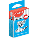 Maped craie pour tableau WHITE'PEPS, rond, blanc