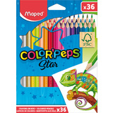 MAPED crayon de couleur COLOR'PEPS Star, tui carton de 36
