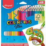 MAPED crayon de couleur COLOR'PEPS Star, tui carton de 48