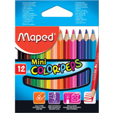 Maped crayons de couleur COLOR'PEPS Mini, tui carton de 12