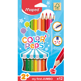Maped my first crayons de couleur COLOR'PEPS JUMBO, tui 12