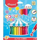 Maped my first crayons de couleur COLOR'PEPS JUMBO, tui 18