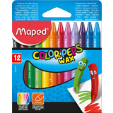 Maped crayon de cire COLOR'PEPS WAX, tui en carton de 12