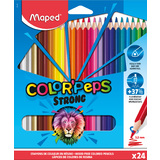 Maped crayon de couleur COLOR'PEPS STRONG, tui carton de 24