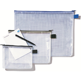 Rexel sac  fermeture zip mesh Bags, A6, PVC, noir