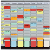 FRANKEN tableau planning  fiches "OfficePaner", 7 modules