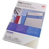 GBC couverture de reliure PolyClearView, A4, 0,35 mm
