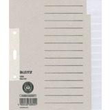 LEITZ intercalaires en papier naturel, blanc, A5, 15 touches
