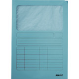 LEITZ chemise  fentre, format A4, carton, bleu clair,