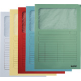 LEITZ chemise  fentre, format A4, carton, assorti,