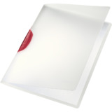 LEITZ chemise  clip ColorClip, A4, en PP, clip rouge