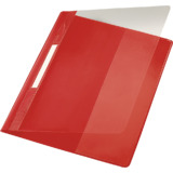 LEITZ chemise  lamelle Exquisit, format A4+, PVC, rouge,