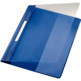 LEITZ chemise  lamelle Exquisit, format A4+, PVC, bleu