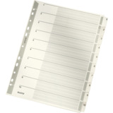 LEITZ intercalaires en carton mylar, chiffres, A4, 1-10,gris