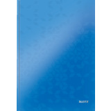LEITZ carnet WOW, format A4, quadrill, bleu mtallique
