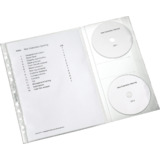 LEITZ pochette perfore avec rabat CD, A4, PP, 0,12 mm,