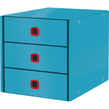 LEITZ bloc de classement Click & store Cosy, 3 tiroirs, bleu