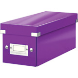 LEITZ Bote de rangement pour CD click & store WOW, violet