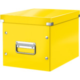 LEITZ Bote de rangement click & store WOW cube M, jaune