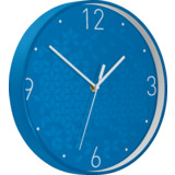 LEITZ horloge murale WOW, mouvement  quartz, bleu