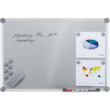 MAUL tableau mural blanc 2000 MAULpro, kit complet "argent"