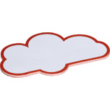 MAUL carte de prsentation nuage, 140 x 230 mm, blanc/rouge